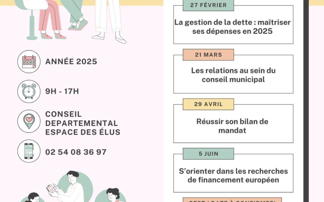 Formation des Elus – Calendrier des formations 2025